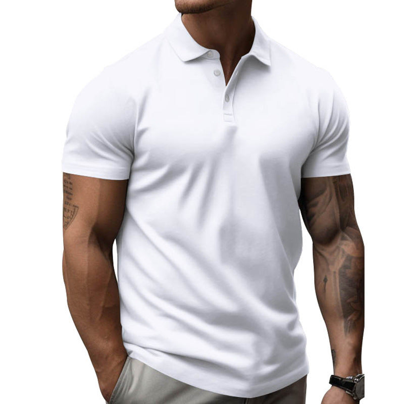 Herren nan athletisches figurnahes Piqué-Poloshirt kurzärmelig mit verdeckter Knopfleiste Echo Archiv