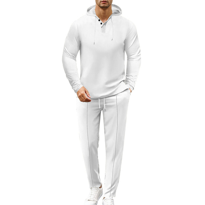 Herren modisches Hoodie-Set mit sportlichem Schnitt und praktischen Funktionen Echoarchiv