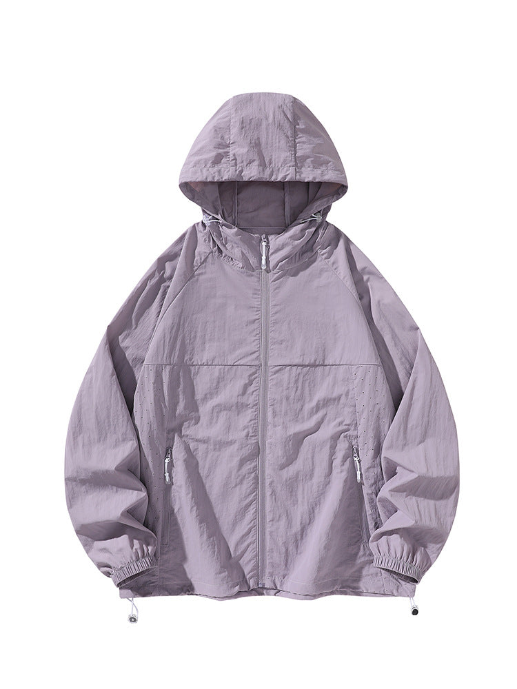 Herren leichte Regenjacke mit praktischen Reißverschlusstaschen Echoarchiv