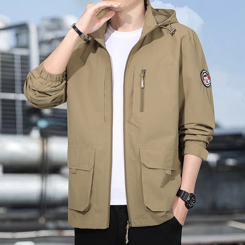 Herren multifunktionale Jacke mit Kapuze Echo Archiv