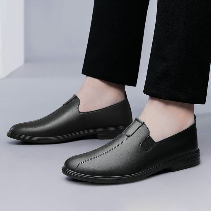 Herren Eleganter Business-Slipper aus Lederoptik mit elastischem Einstieg und dämpfender Komfortsohle Echoarhiv