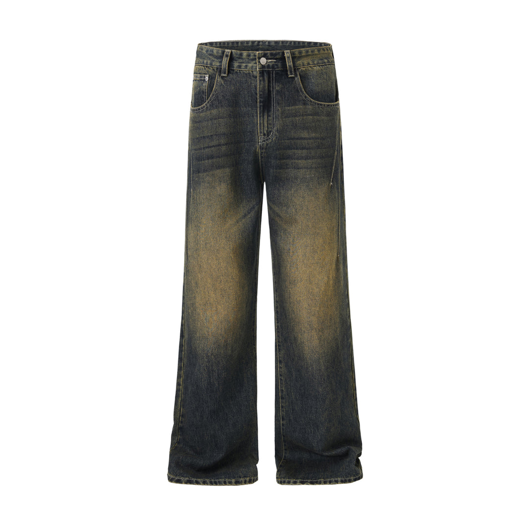 Herren Baggy-Denimhose mit extra weitem Bein und Vintage-Waschung Echo Archiv
