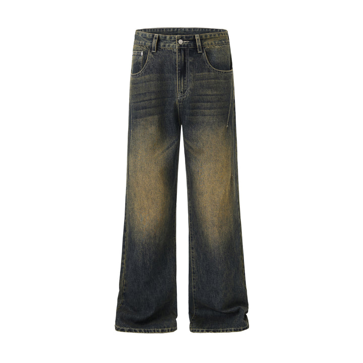 Herren Baggy-Denimhose mit extra weitem Bein und Vintage-Waschung Echo Archiv