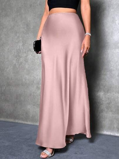 Damen Maxirock mit fließendem Schnitt und elegantem Fall Echo Archiv