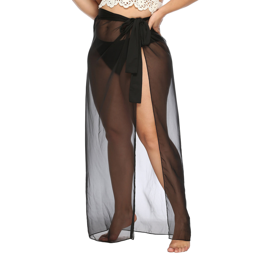 Damen eleganter Strandüberwurf mit seitlichem Knoten Echo Archiv