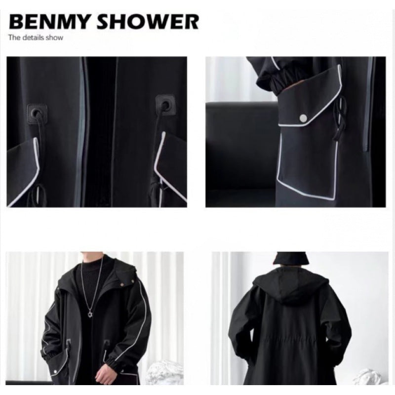 Unisex Funktionsjacke mit verstellbarem Kapuzenbund und praktischen Taschen Echoarchiv