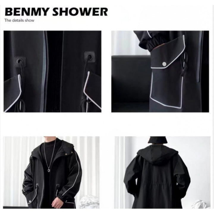 Unisex Funktionsjacke mit verstellbarem Kapuzenbund und praktischen Taschen Echoarchiv