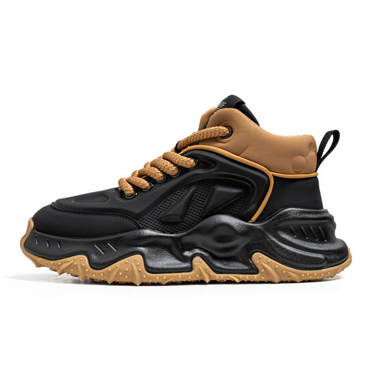 Herren urbane High-Top Tech-Chunky Sneaker mit griffiger Trailsohle und gepolstertem Knöchelkragen – Norré
