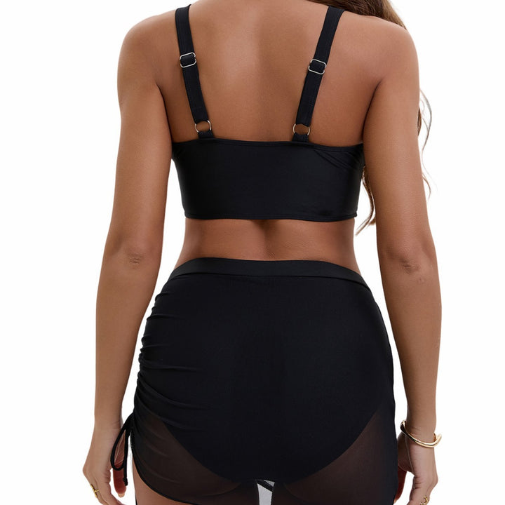 Damen Sportlicher Bikini mit verstellbaren Trägern und seitlichem Raffungselement Echo Archiv