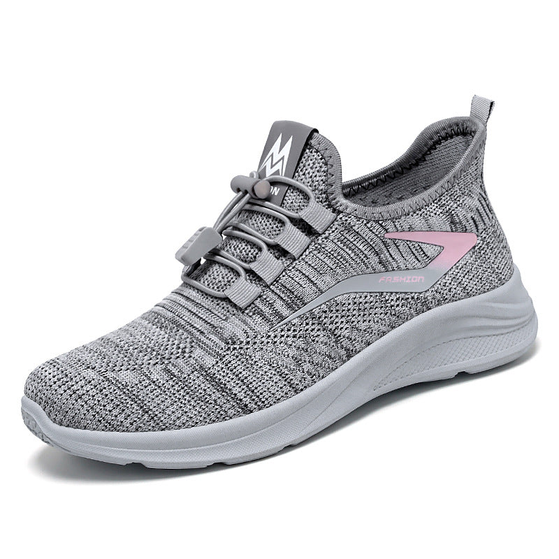 Damen nan leichte Strick-Sneaker mit Schnellverschluss, atmungsaktiver Sockenkonstruktion und stoßdämpfender EVA-Sohle Echo Archiv