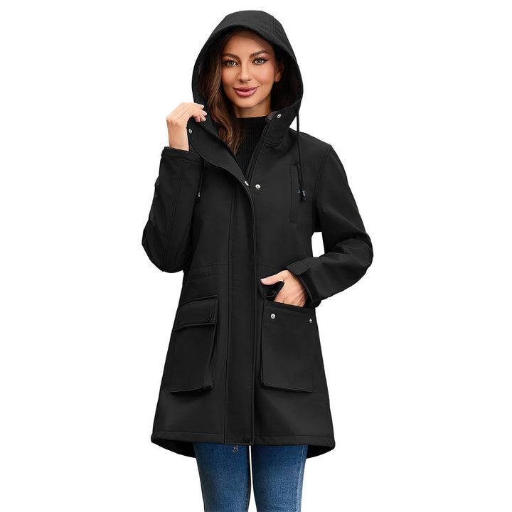 Damen funktionale Outdoor-Jacke mit verstellbarem Taillenzug und Innenfutter Echoarchiv