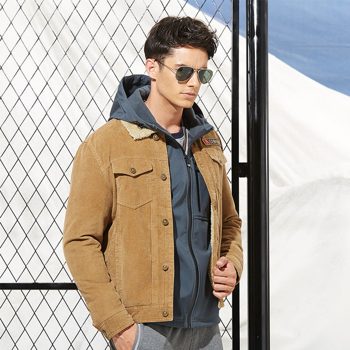 Herren Cordjacke mit weichem Teddy-Futter Echoarchiv