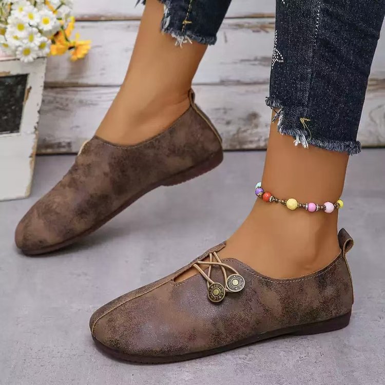 Damen Komfortable und Stilvolle Slipper mit Dekorativen Schnürdetails Echoarchiv