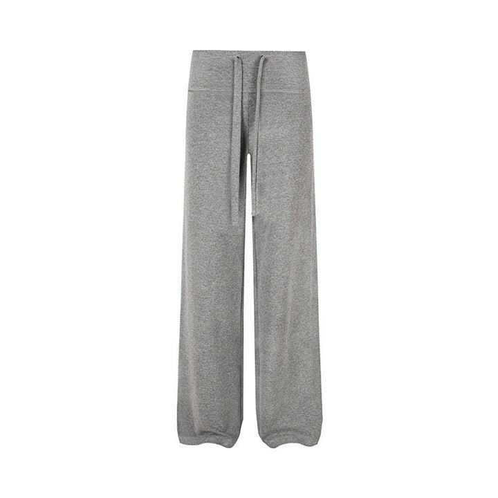 Damen Palazzo-Fleece-Hose mit hohem Komfortbund und fließendem Wide‑Leg-Schnitt Echoarchiv