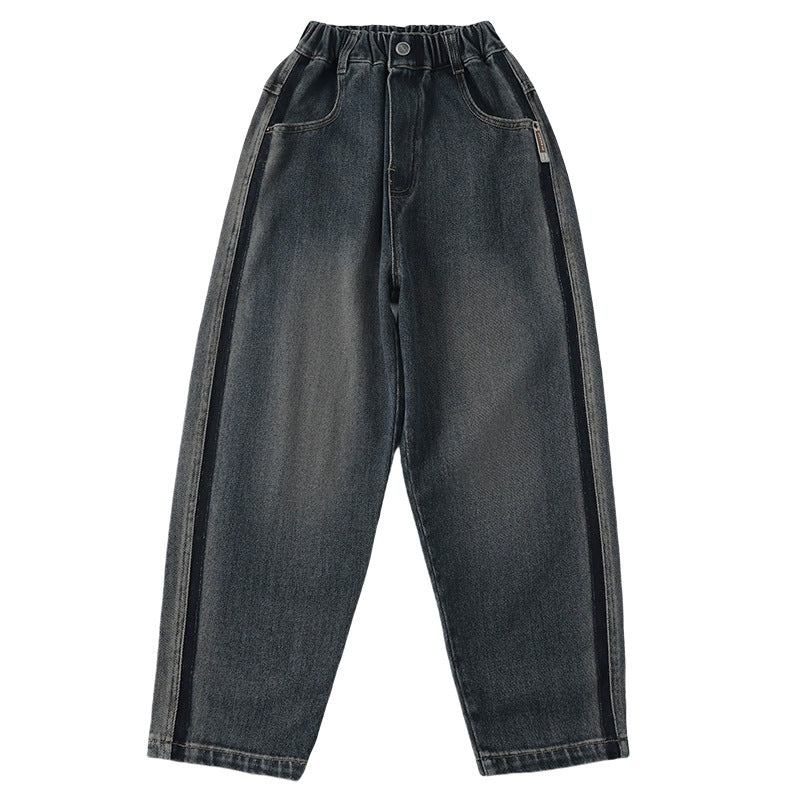 Unisex oversized Baggy-Jeans mit einzigartigem Taschen-Design Echo Archiv