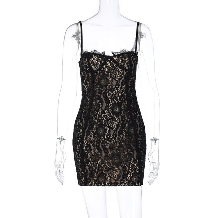 Damen Spitzenbodycon-Kleid Echo Archiv