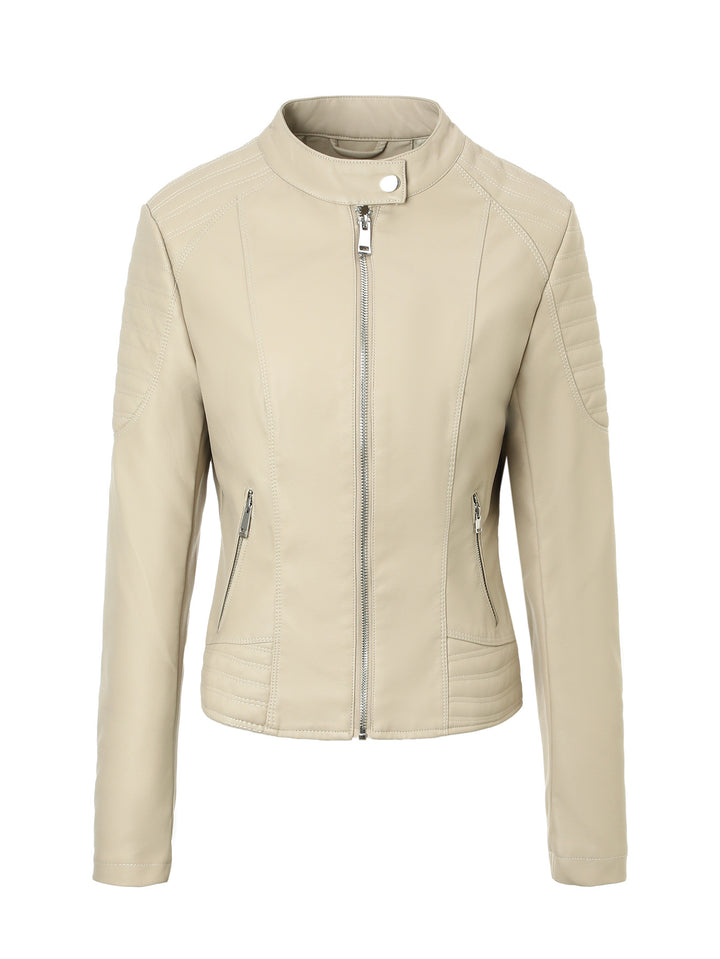 Damen Modische Kunstlederjacke Echo Archiv