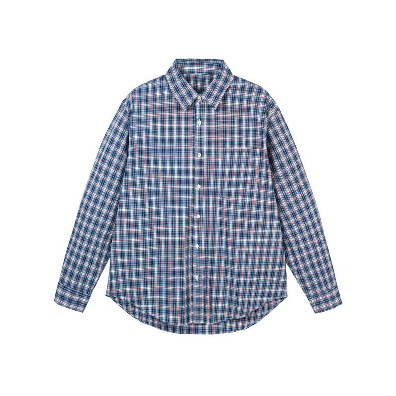 Herren Legeres Karo-Hemd im Overshirt-Stil mit Button-Down-Kragen und abgerundetem Saum Echo Archiv
