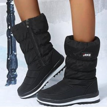 Damen Thermo-Winterstiefel mit wattiertem Schaft, seitlichem Reißverschluss und rutschfester Profilsohle Echo Archiv