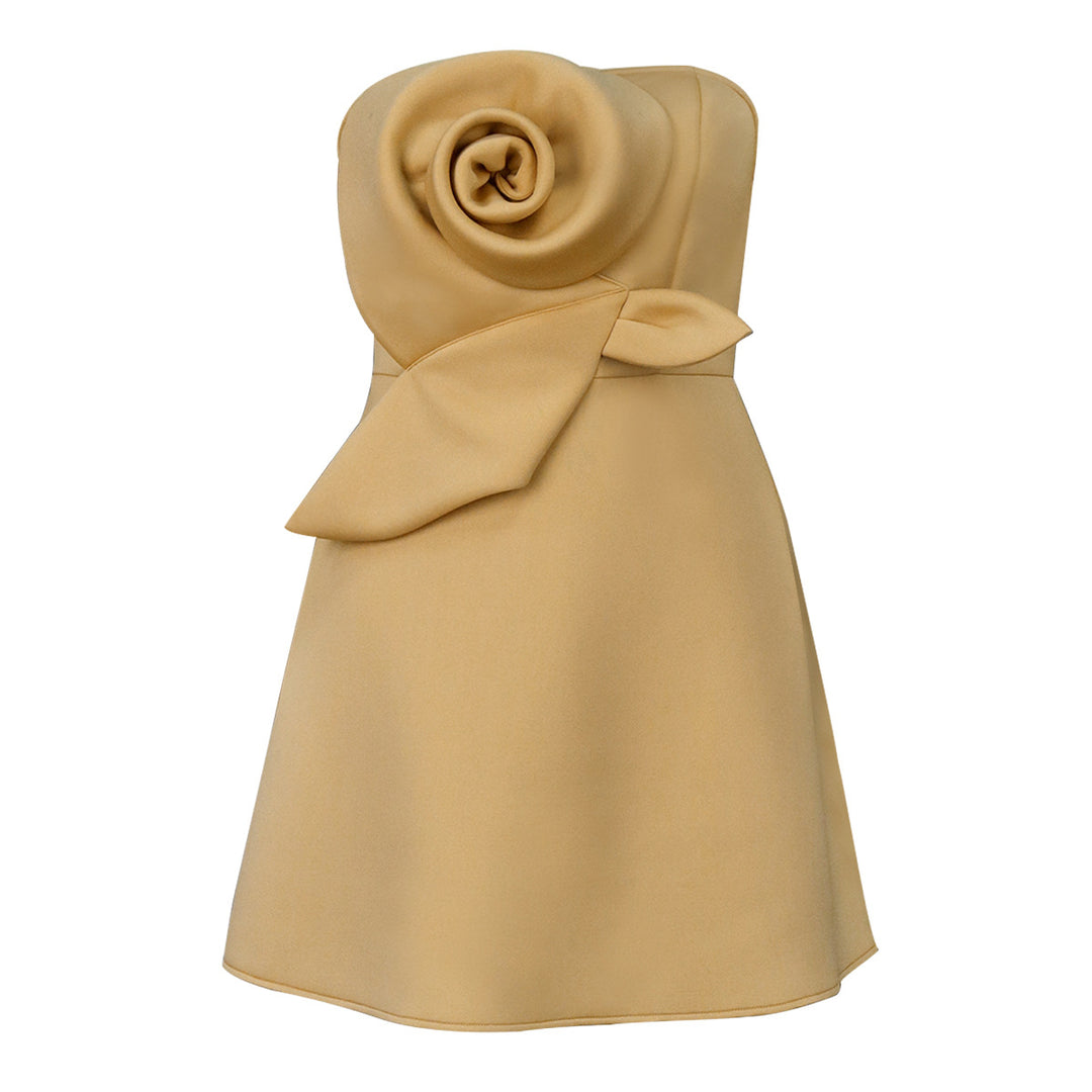 Damen Charmantes Abendkleid mit floraler Drapierung Echo Archiv