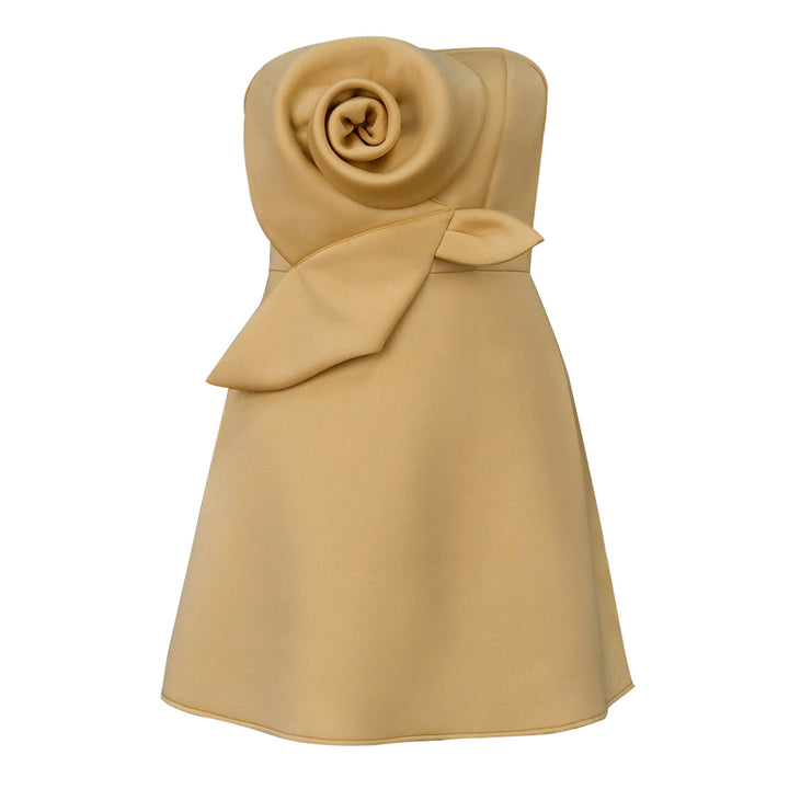 Damen Charmantes Abendkleid mit floraler Drapierung Echo Archiv