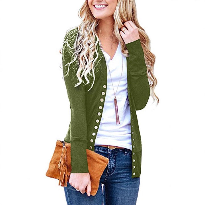 Damen nan Feinstrick-Cardigan mit dekorativen Metallknöpfen und schmaler Silhouette Echo Archiv