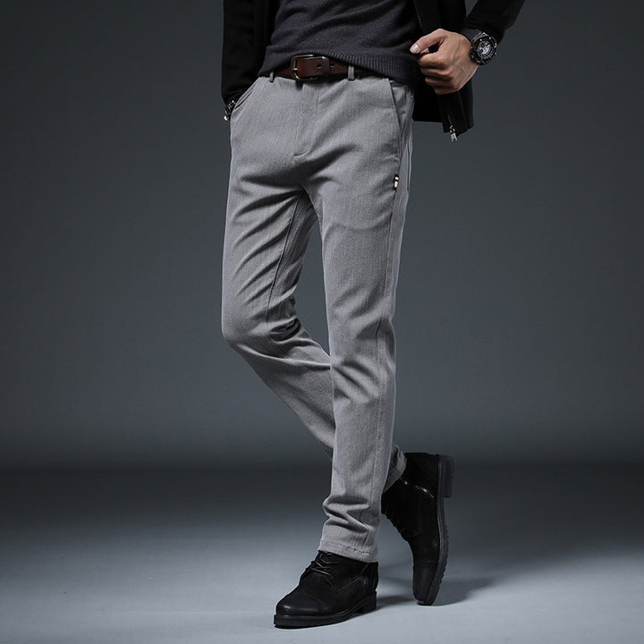 Herren elegante und schlanke Chinohose Echoarchiv