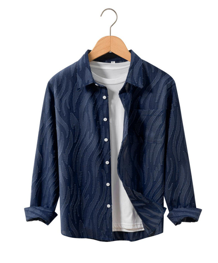 Herren lässige Designer-Hemdjacke Echoarchiv