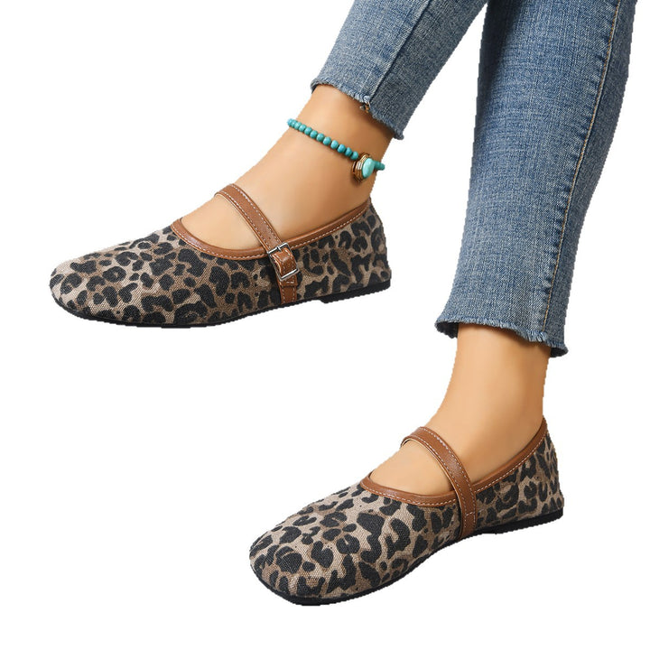 Damen flache Mary-Jane Ballerinas mit verstellbarem Riemchen und gepolsterter Komfortinnensohle – Lioré