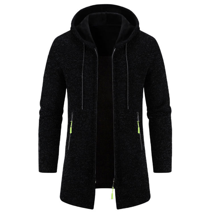 Herren Lässige Kapuzenjacke mit ergonomischem Schnitt und praktischen Reißverschlusstaschen Echoarchiv