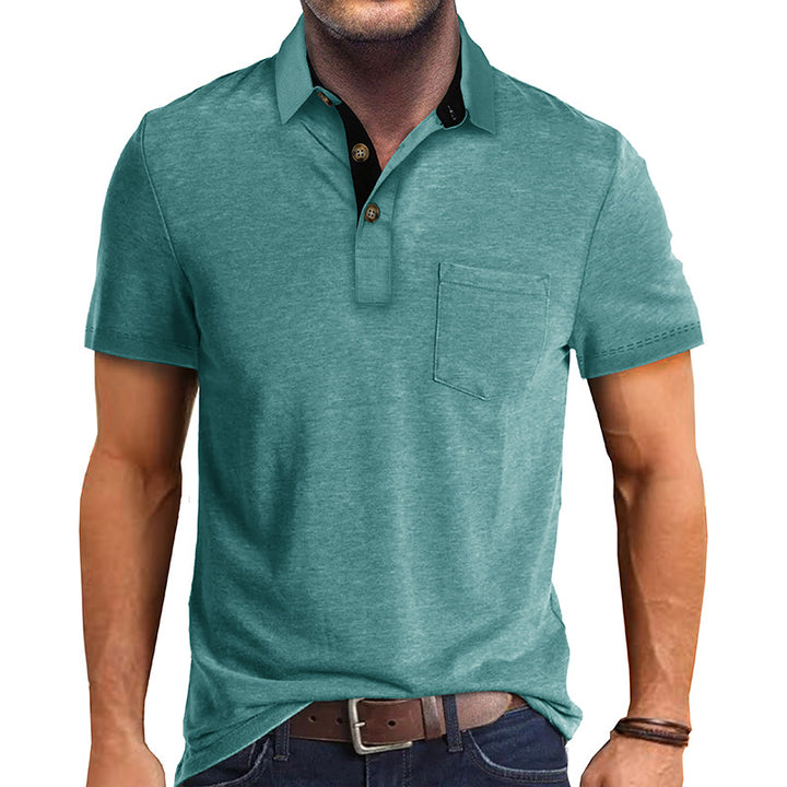Herren Polo-Shirt mit modernen Designelementen Echoarchiv