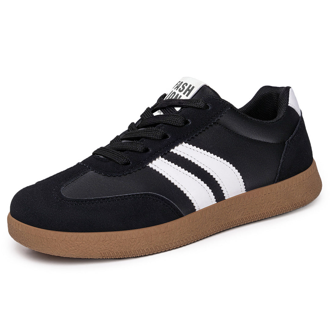 Herren nan retro Sneaker mit Velours- und Textilobermaterial, klassischer Drei-Streifen-Optik und profilierter Gumminsohle Echo Archiv