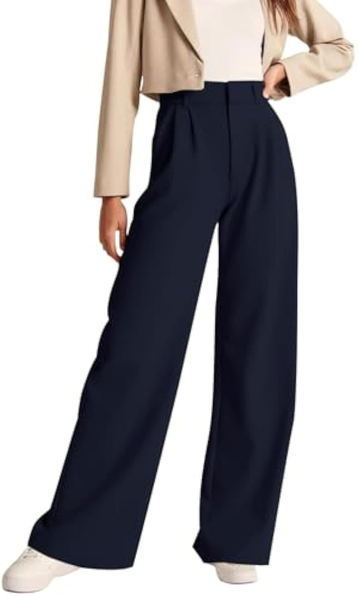 Damen Elegante, hoch taillierte Stoffhose Echo Archiv