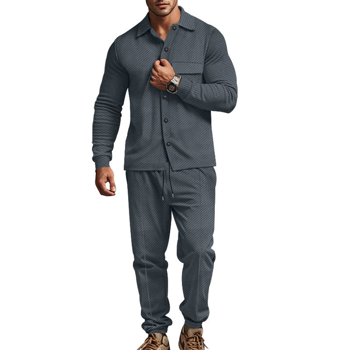 Herren lässiges Langarmshirt und Jogginghose Set Echoarchiv