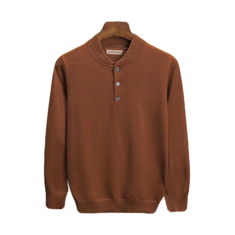 Herren trendiges Langarm-Polo Echo Archiv