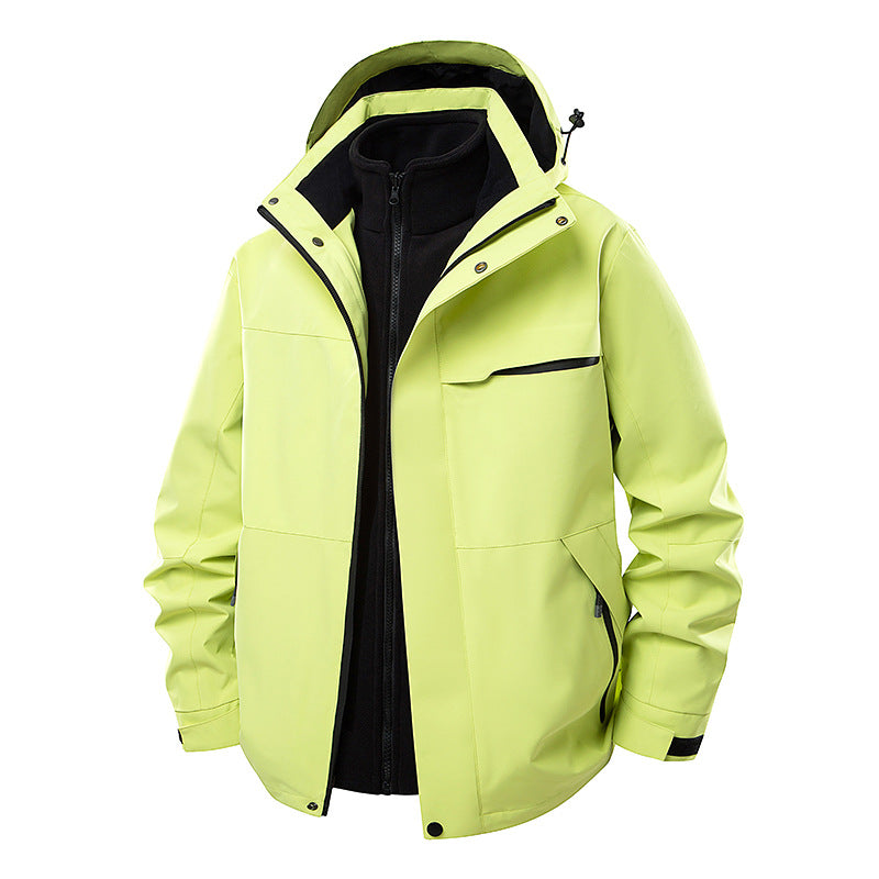 Herren Wasserdichte Outdoor-Jacke mit verstellbarer Kapuze Echo Archiv