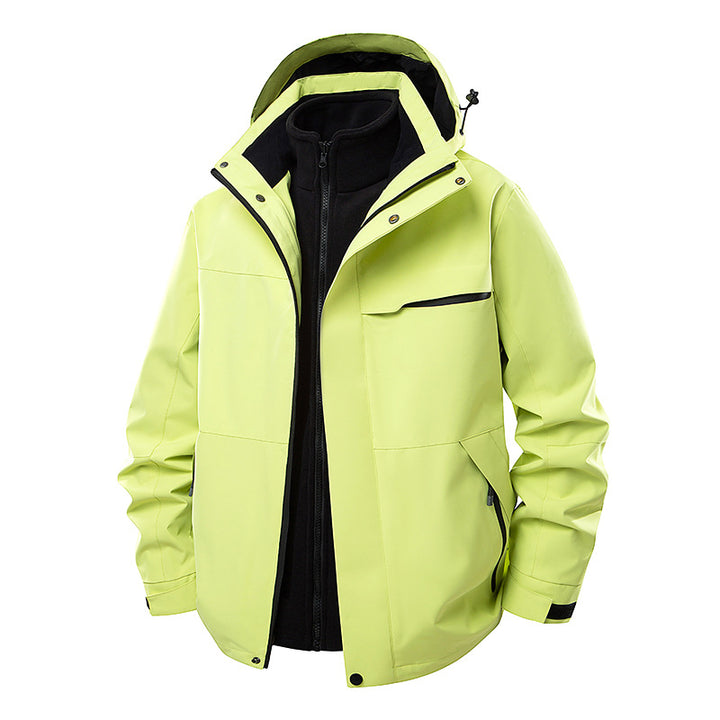 Herren Wasserdichte Outdoor-Jacke mit verstellbarer Kapuze Echo Archiv