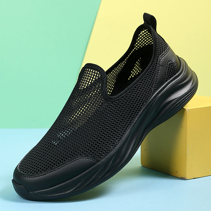 Herren nan atmungsaktiver Netz-Sportschuh mit Schlupfform und stoßdämpfender Laufsohle Echo Archiv