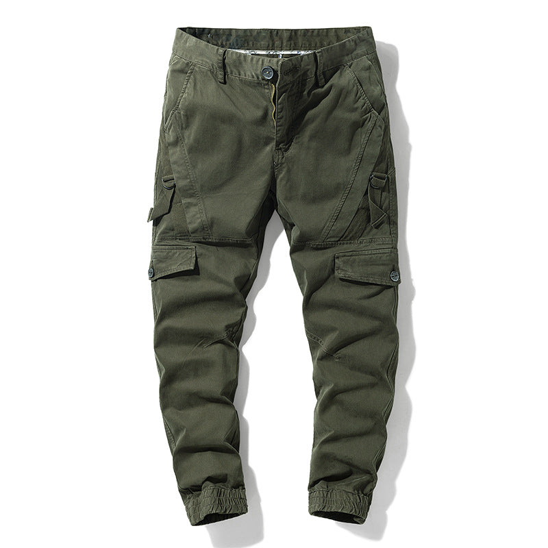 Herren Funktionale Tapered-Cargohose im Joggerstil mit Elastikbündchen und Mehrfachtaschen Echo Archiv