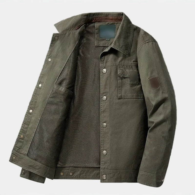 Herren Stilvolle Baumwolljacke – Taviero