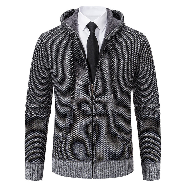 Herren stylische Kapuzenjacke mit weichem Innenfutter und eleganten Akzenten Echoarchiv