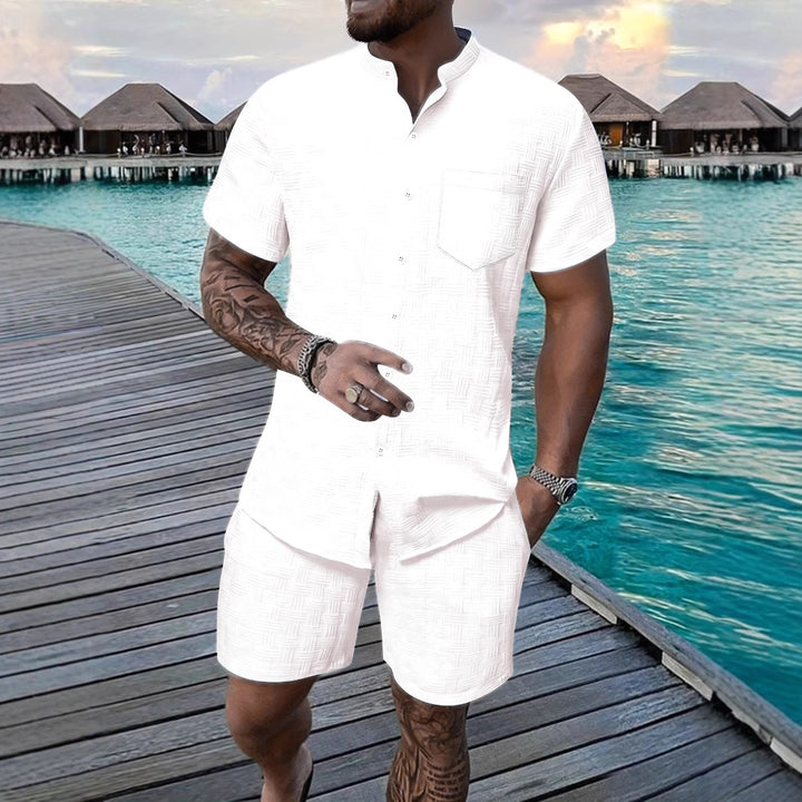 Herren Casual Kurzarm Relaxed Fit Set Echoarchiv