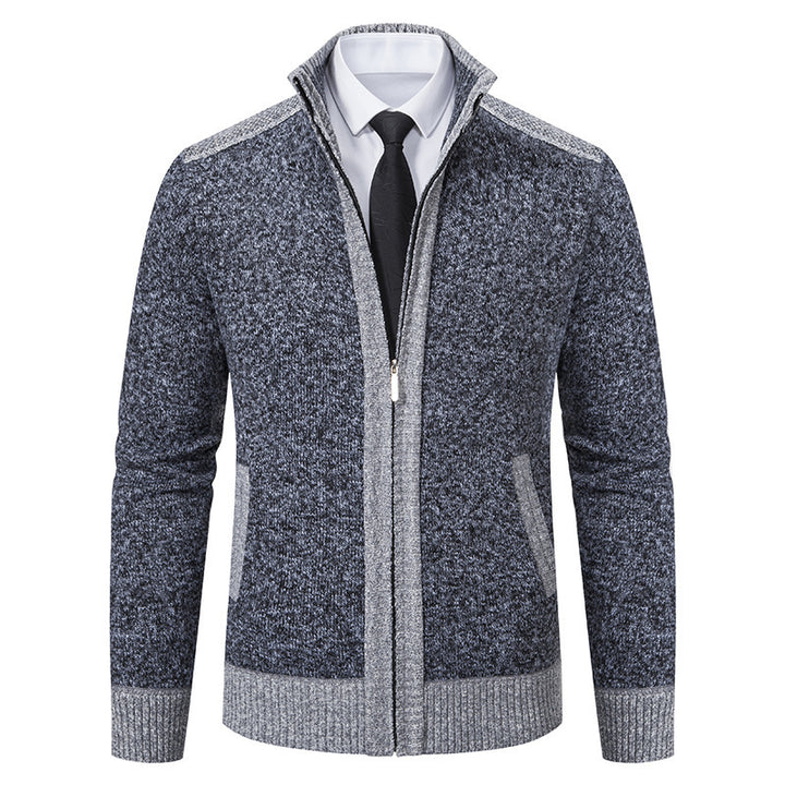 Herren Strickjacke mit hohem Kragen Echoarchiv