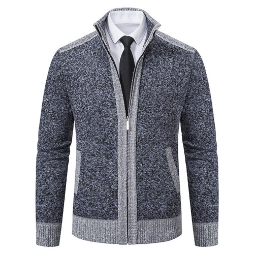 Herren Strickjacke mit hohem Kragen Echoarchiv