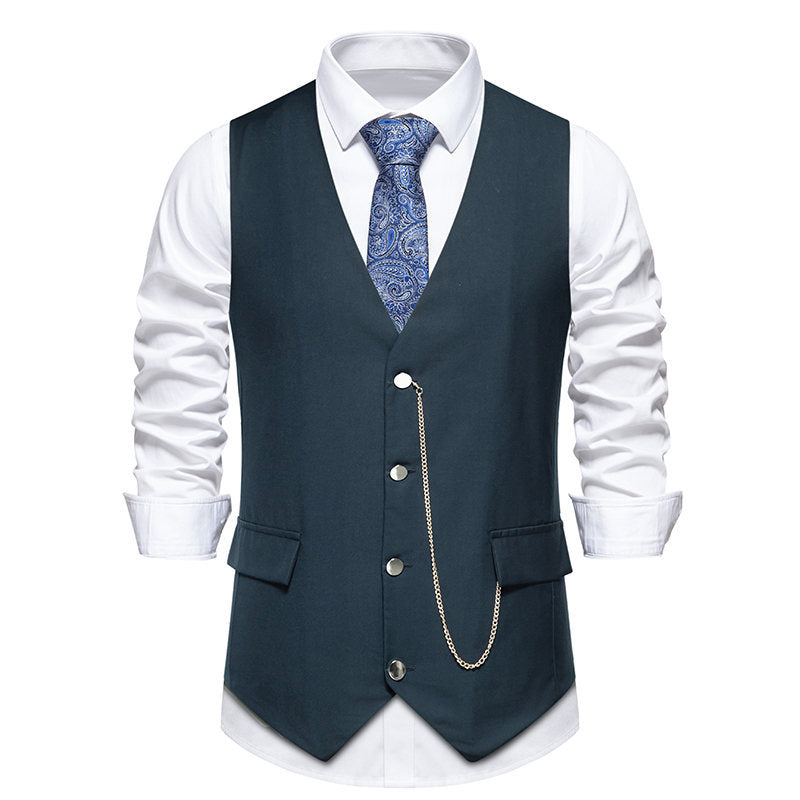 Herren elegante Weste mit feinen Details und modernen Akzenten Echoarchiv