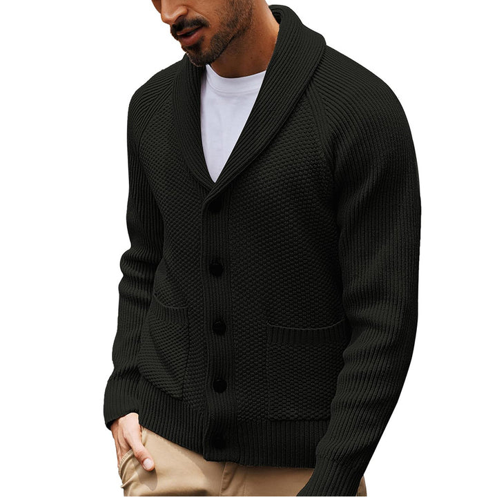Herren Strickjacke mit stilvollem Schalkragen Echoarchiv