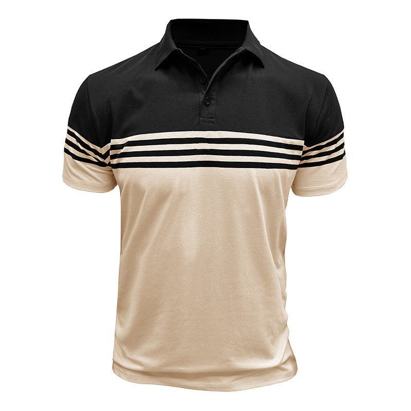 Herren Poloshirt mit modernem Streifendetail Echoarchiv