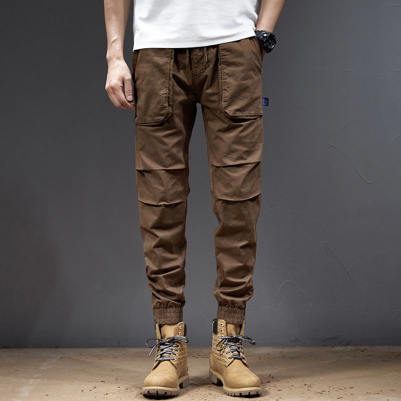 Herren Multifunktionale Cargo-Hose mit elastischem Bund und praktischen Seitentaschen Echoarchiv