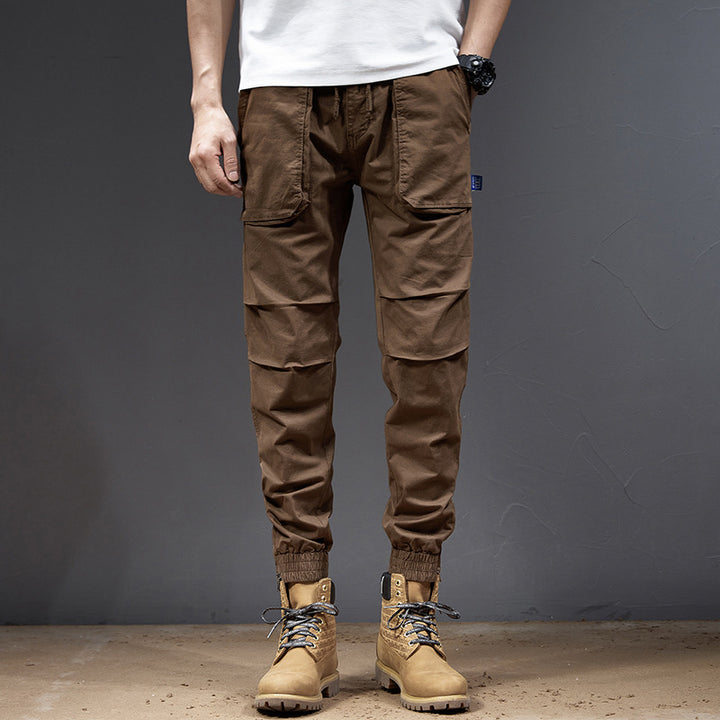 Herren Multifunktionale Cargo-Hose mit elastischem Bund und praktischen Seitentaschen Echoarchiv