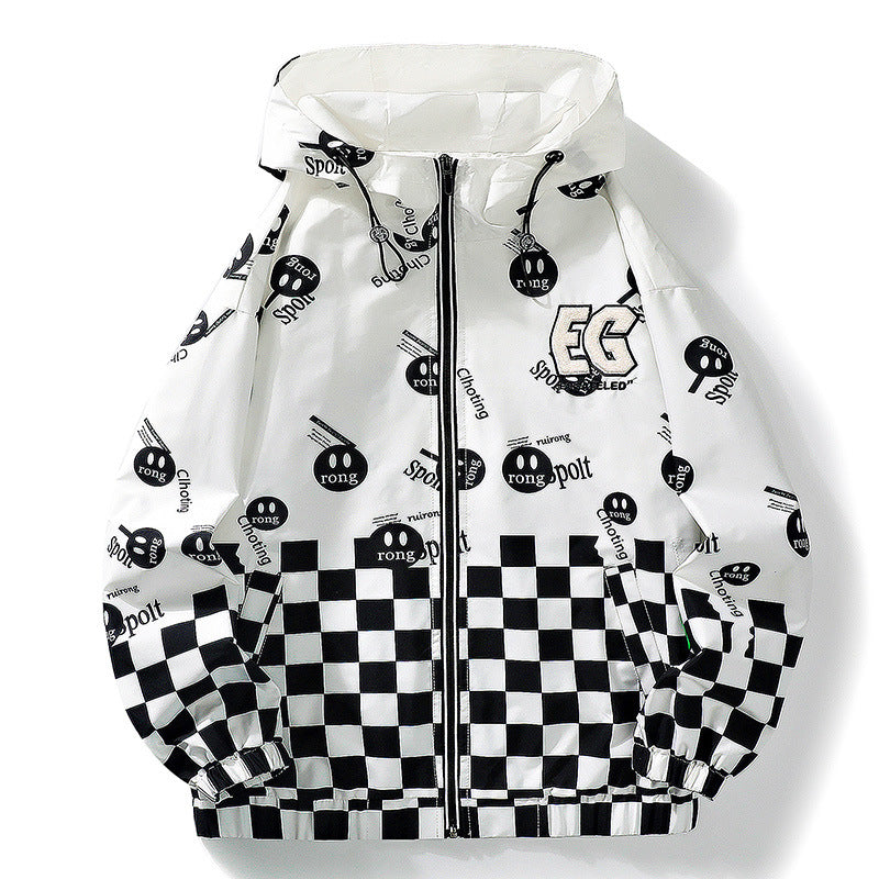 Unisex Stylische Kapuzenjacke mit modernen Grafiken Echo Archiv